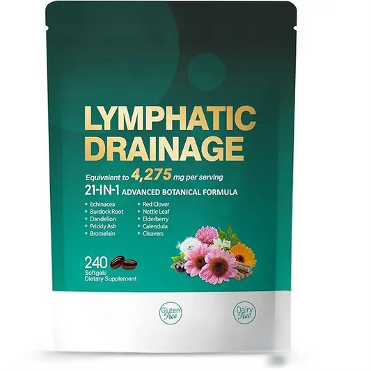 Drenaggio Linfatico — Formula 21-in-1 con Echinacea, Tarassaco e Bardana