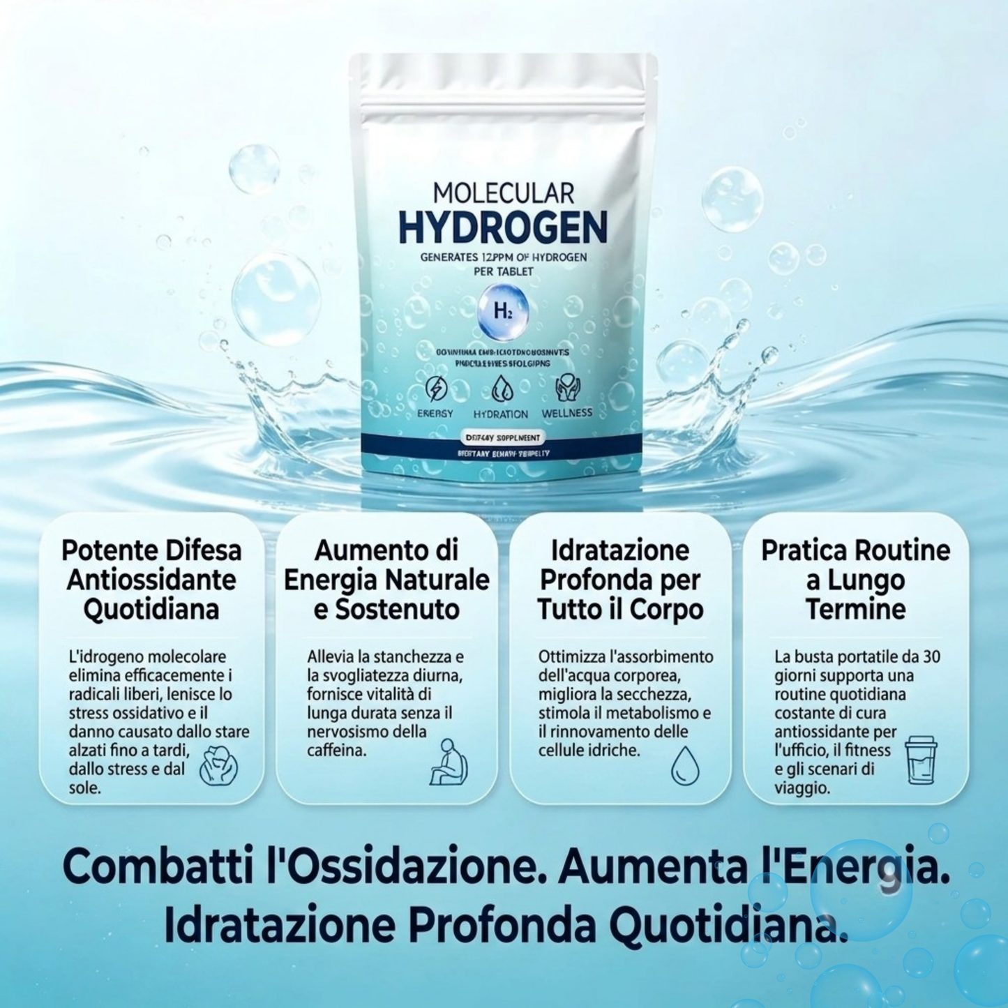 Idrogeno Molecolare™ | Energia, Anti-Age e Idratazione