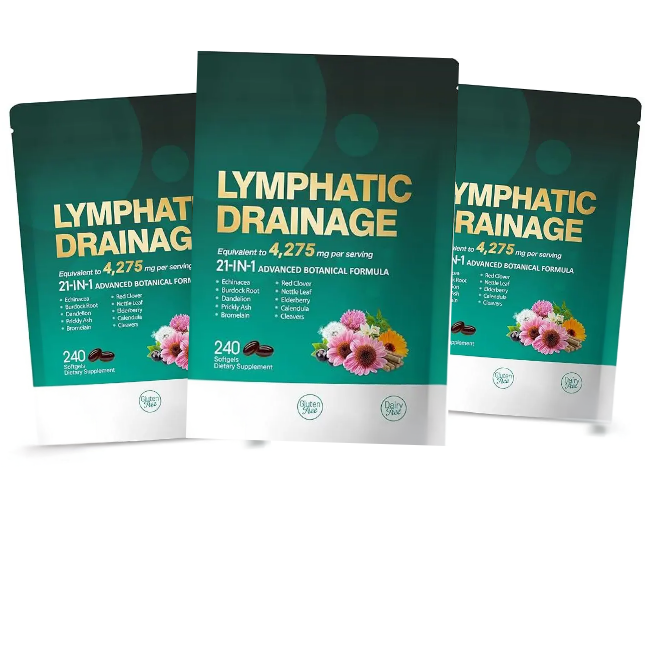 Drenaggio Linfatico — Formula 21-in-1 con Echinacea, Tarassaco e Bardana