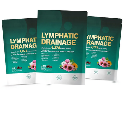 Drenaggio Linfatico — Formula 21-in-1 con Echinacea, Tarassaco e Bardana