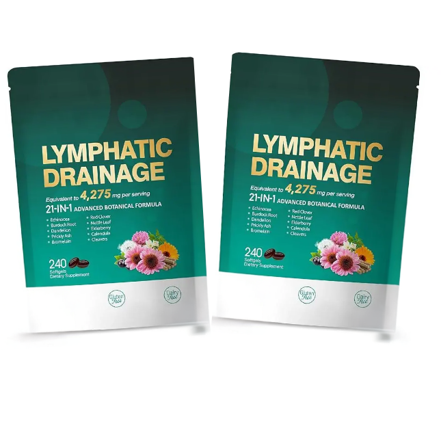 Drenaggio Linfatico — Formula 21-in-1 con Echinacea, Tarassaco e Bardana